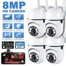 8MP Wifi Surveillance Camera Outdoor Wireless Camera 4X Zoom Human Tracking New