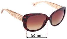 SFx Replacement Sunglass Lenses fits Coach HC8076 Laurin - 56mm Wide
