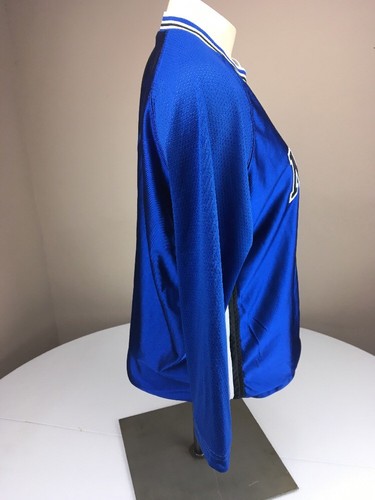 Vintage 90s Nike Supreme Shiny LS reverable Basketball Jersey Shirt Grey/Blue L - Picture 8 of 12