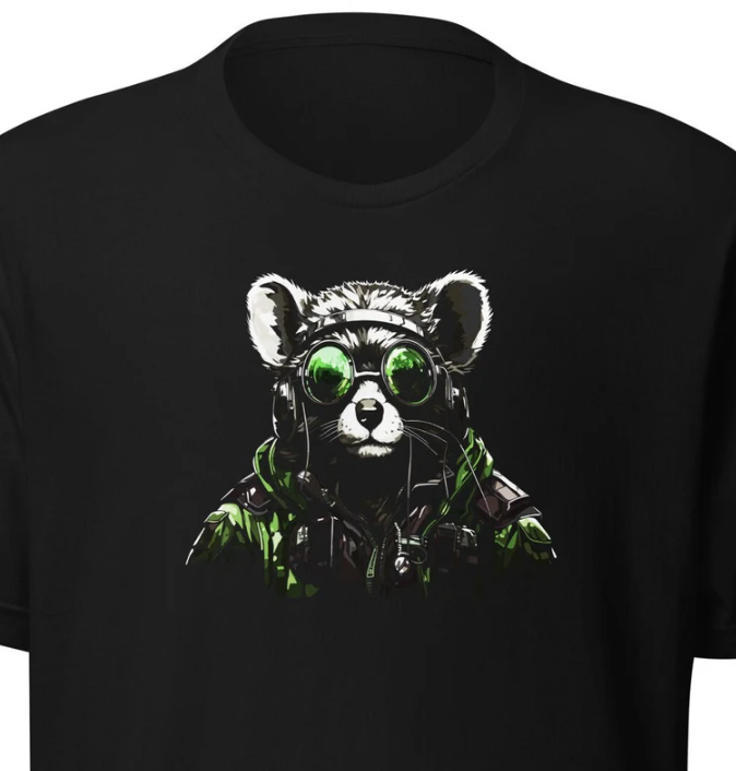 T-Shirt Unisex Aviator Bear T-shirt, Air Force Bear Aviator, Gift Adults, Animal