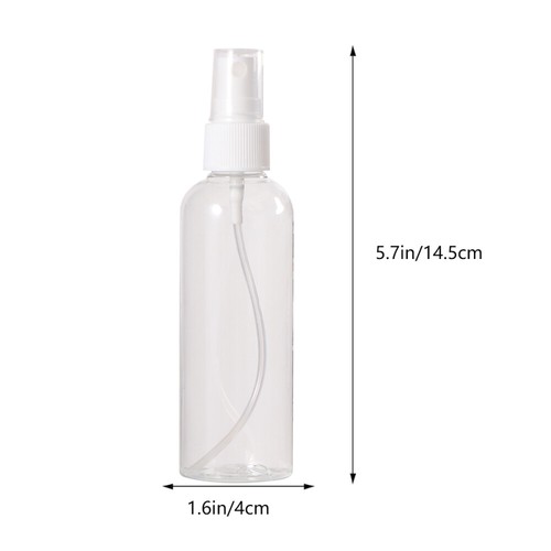 4 Pcs Spray Bottle Suit Transparent Travel Bottles Empty Size Reusable