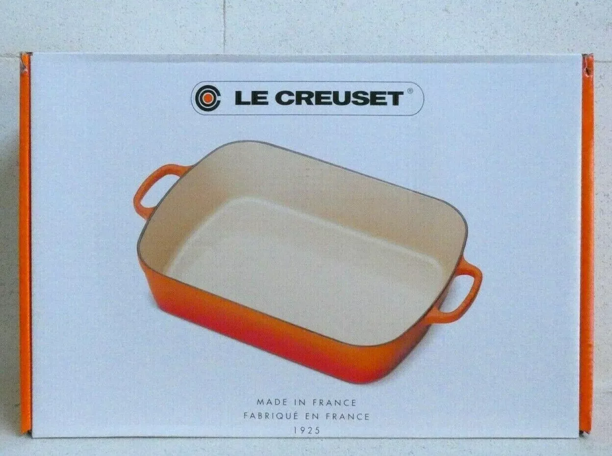 Le Creuset Signature Enameled Cast Iron Rectangular Roasting Pan, 4 Colors