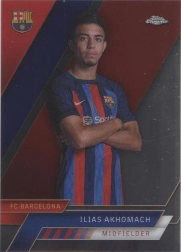 2022-23 Topps Chrome FC Barcelona Ilias Akhomach #46