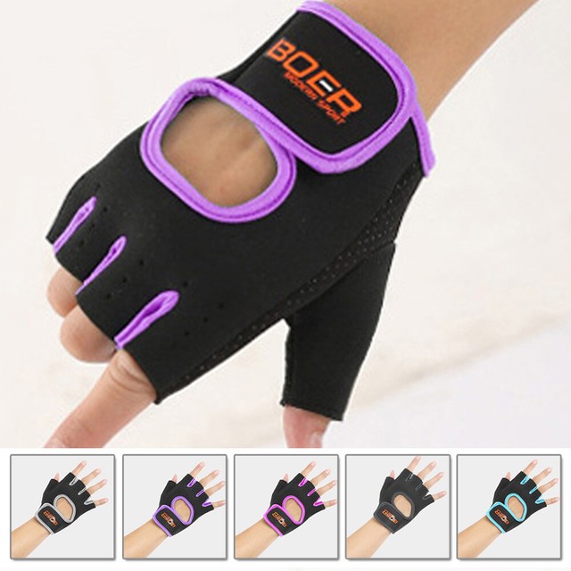 Unisex Halffinger Sports Hand Gloves Exercise Training Gym Cycling