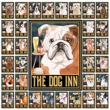 The Dog Inn Metal Tin Sign Plaque Home Bar Man Cave Garage Pub Shed Signs M49