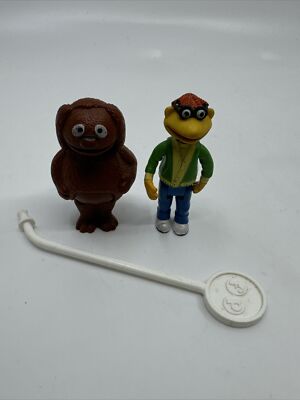Vtg Fisher Price  Jim Henson's Muppet Show Players Stick Puppets Rowlf Scooter