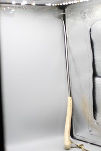 BBQ Pit Hook HORN  Handle Brisket Puller Steel Meat Turner Tool B1