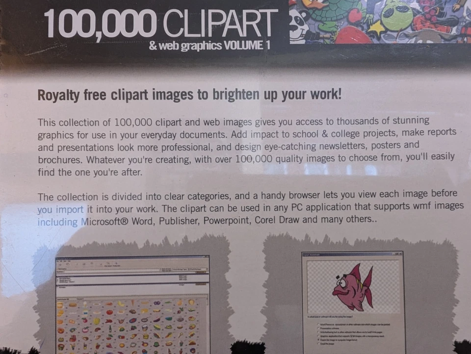 100,000 Clipart & Web Graphics Collection v1 PC CD-ROM Sealed Boxed - Image 3 of 4