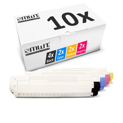 10x MWT Cartridge for OKI MC-873-dnct MC-873-dnv MC-873-dn
