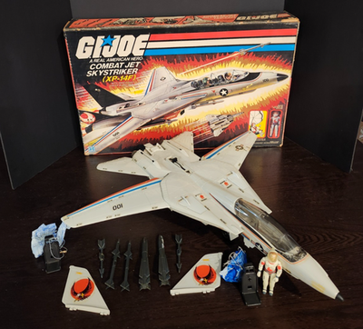 Skystriker XP-14F 1983 G.I. JOE COBRA Vintage COMPLETE Parachute