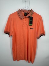 NWT Hugo Boss Paule Polo Shirt Mens XL Medium Slim Fit Pullover Short Sleeve