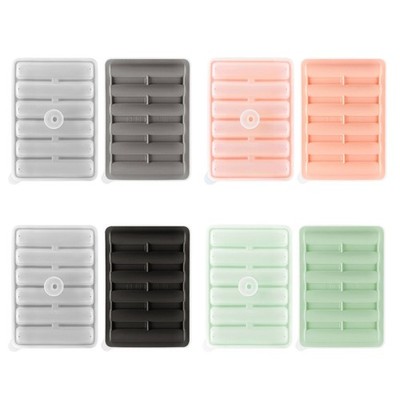2Pcs Ices Cube Tray Long Cylinders Ices Cube Mold for Soup Freezers Wine Juice