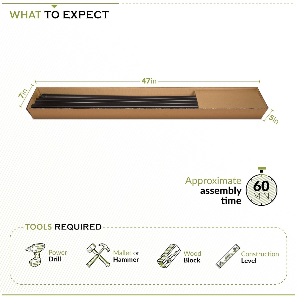 35in H x 42in W (2 Panels) No Dig Zippity Zurich Fence Kit, Poly