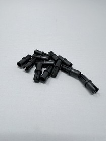 LEGO Parts 3749 Technic Axle Connector Pin  Pearl Dark Gray Lot Of 12
