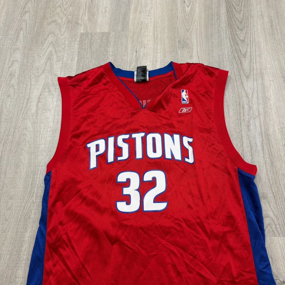 Баскетбольная футболка Reebok Detroit Pistons Richard Hamilton мужская большая красная NBA  - Изображение 2 из 4