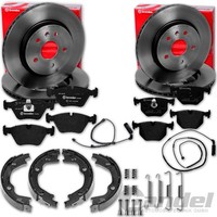 Brembo Bremsscheiben + BelÄGe + Handbremse Vorne Hinten Passend FüR BMW 3Er E46
