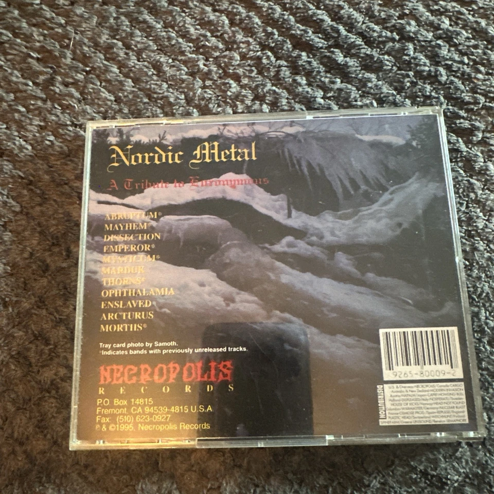 Nordic Metal A Tribute To Euronymous CD ORIG. 1995 Necropolis NR009 Mayhem OOP! - Image 2 of 4