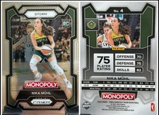 2024 Panini Prizm Monopoly WNBA - Nika Muhl #4 Silver Prizm (RC)