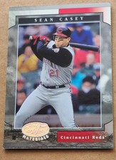 2001 Leaf Certified Materials Sean Casey #59 Cincinnati Reds 