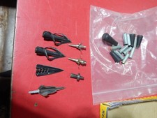 Vintage Broadheads and Archery Rubber Blunts Judo Points Small Game Arrow Heads