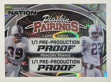 2025 LEAF FOOTBALL NATION LARRY CSONKA MERCURY MORRIS #1/1 PROOF 