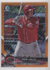2018 Bowman Chrome Prospects Orange Shimmer Refractor 4/25 Gavin LaValley pr9