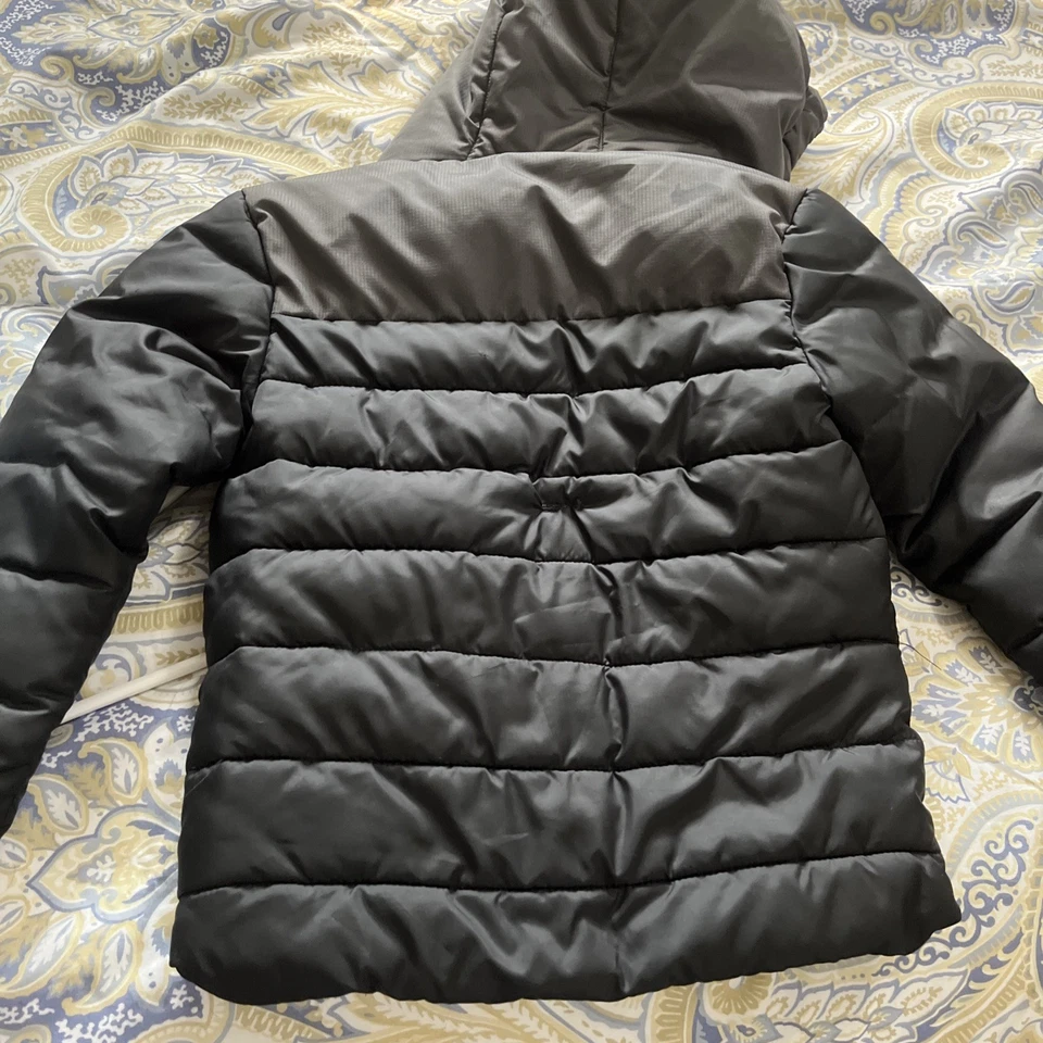 C9 By Champion Black Puffer Jacket Boys XS 4-5 Hooded Fleece Lined, Good Cons - Image 4 of 4