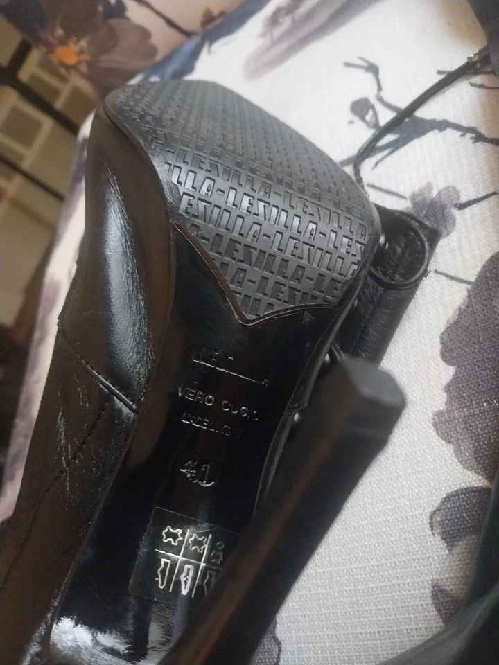 Le Silla Black Leather Tall Boots Pointed Toe Corset Size 41 Retails $2000 zip — 第 4/4 张图片