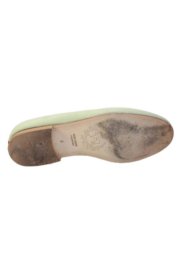Mocasines Del Toro para Mujer Moda Operandi Sin Cordones Bordados Verde Talla 6 Foto 4 de 4