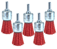 5X NylonbüRste PinselbüRste 25Mm RundbüRste DrahtbüRsten Schaft Encore Premium