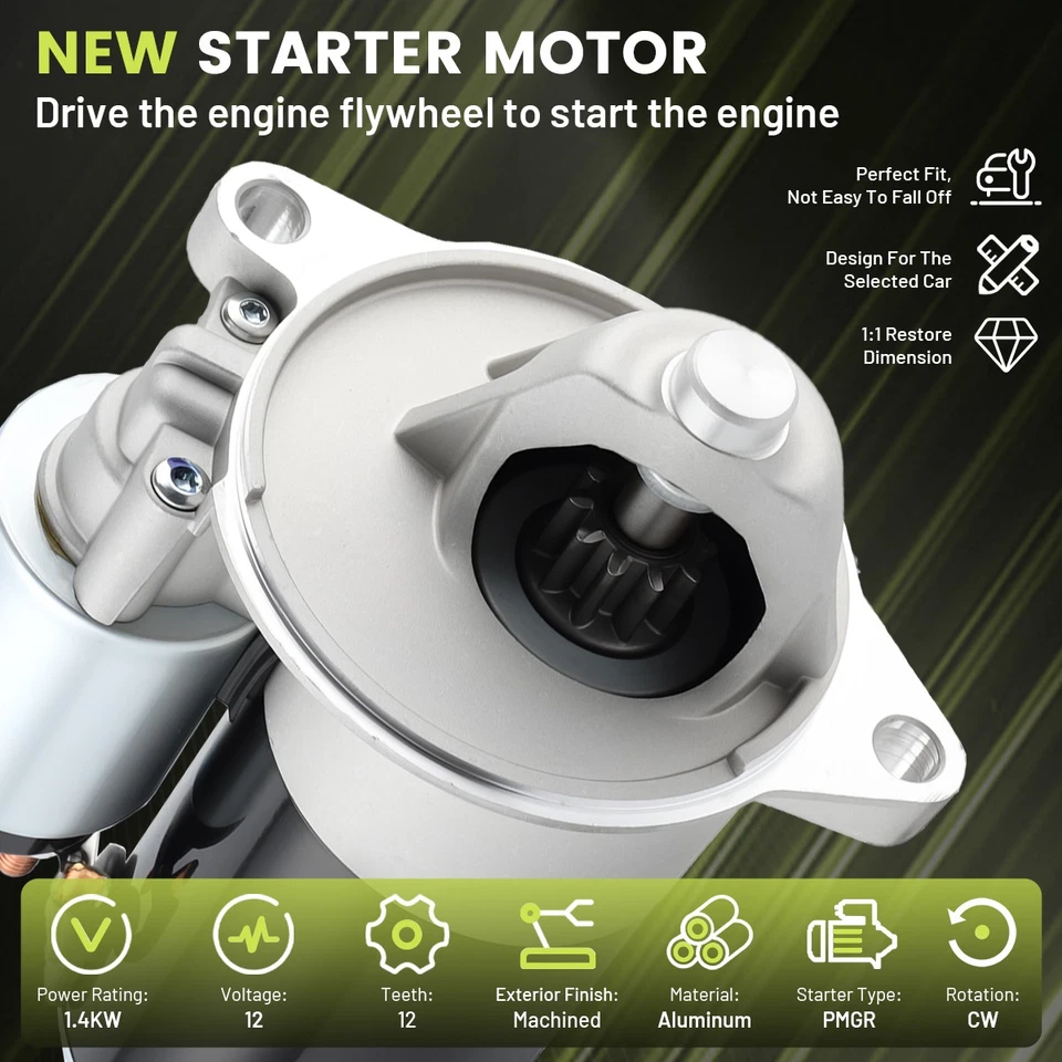 3205 Starter For Ford F150 F250 1989 1990 1991 1992-1995 4.9L 5.0L 5.8L 3268 USA Foto 4 de 4