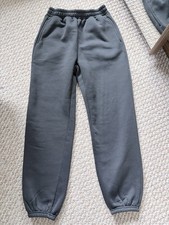 Ladies black baggy oversized joggers trousers size XS S