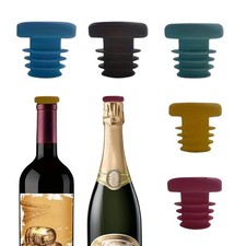 5 pcs Silicone Wine Bottle Stoppers ，Bottle Stopper, Wine Bottle Cork