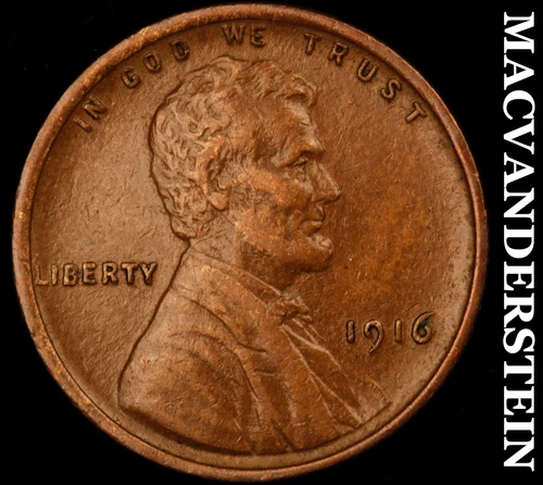 1916 Lincoln Wheat Cent- Extra Fine Better Date No Reserve #J1966