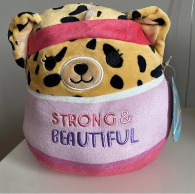 Squishmallows SELTEN 8 Zoll Wellness Squad Plüschtier Kuscheltier Lexie Gepard Fitnessstudio Etikett Brandneu mit Etikett