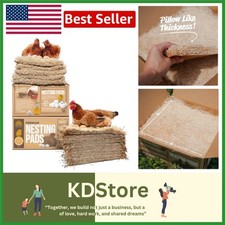 Soft Comfortable Aspen Wood Nesting Pads for Healthy Laying Hens 10 Pack