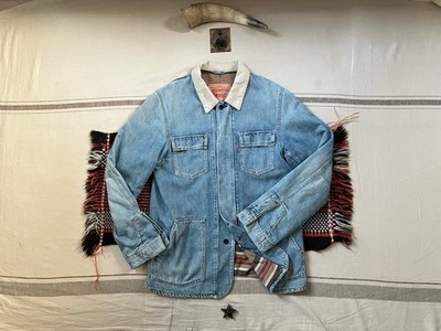 Levi s Engineer Chore Jacke M Jeansdecke gefüttert Vintage Kleidung 2003 Cord 