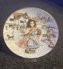 Royal Worcester NSPCC Christmas Plate 1988 A Christmas Wish Paint by Mary Carter