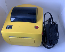 Zebra LP2844 Shipping Direct Thermal Label Printer USB Serial Cord Yellow TESTED