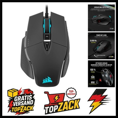 M65 RGB ULTRA Wired Tunable FPS Gaming-Maus - 26.000 DPI - Optische Schalter ...