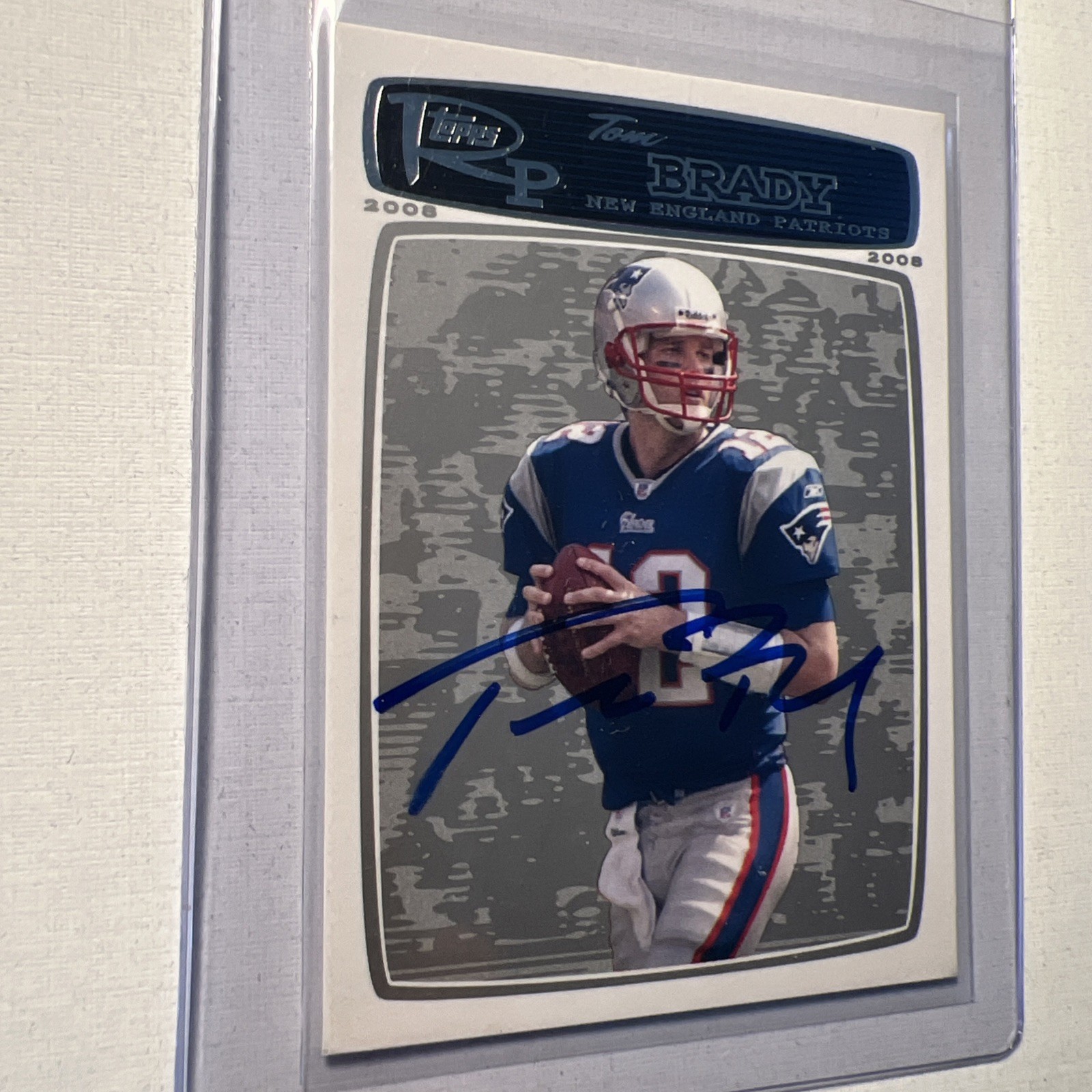 Tom Brady Auto no COA 🏈 view 3