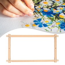 Embroidery Stand Multifunctional Easy to Use Household Wood Needlework Stand