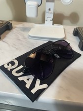 Quay High Key Micro 126 Polarized Sunglasses Unisex, Black/Smoke