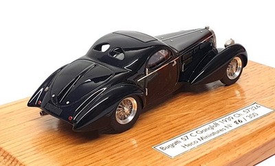 Heco Miniatures 1/43 Scale 57324 - 1939 Bugatti 57C Coupe - Black