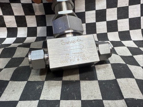 SWAGELOK SS-12NRS8, SS12NRS8, Union Bonnet Needle Valve 1/2", SHIPSAMEDAY#118W1 - Picture 4 of 7