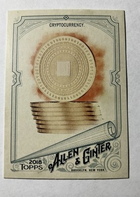 Cryptocurrency 2018 Topps Allen & Ginter #83