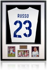 Alessia Russo England Two Time Womens Euro Winner Hand Signed Football Shirt COA