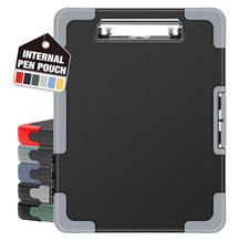 Toughest Clipboard with Storage, Internal Pen Pouch Included, Letter/ A4 Size...