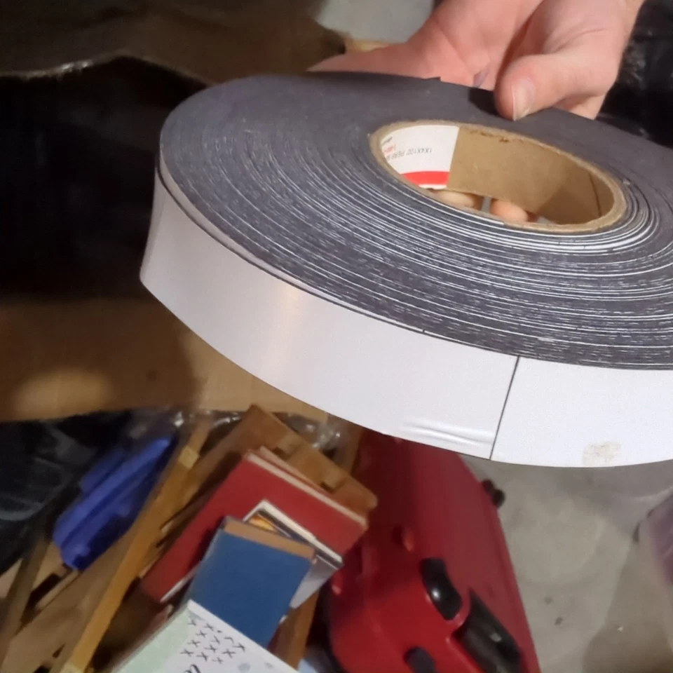 ULINE - S-5658G - 2" x 200' white  Magnetic Label Roll - Image 3 of 4