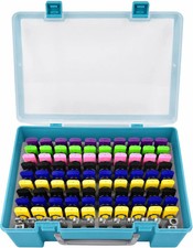 USB Flash Drive Case 104 Capacity Memory Stick Storage Organizer Holder Aqua...